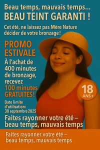 HOLÉ! HOLÉ! Notre toute nouvelle promotion en vigueur jusqu'au 30 septembre 2025 inclusivement ! Pour plus de détails venez nous voir !